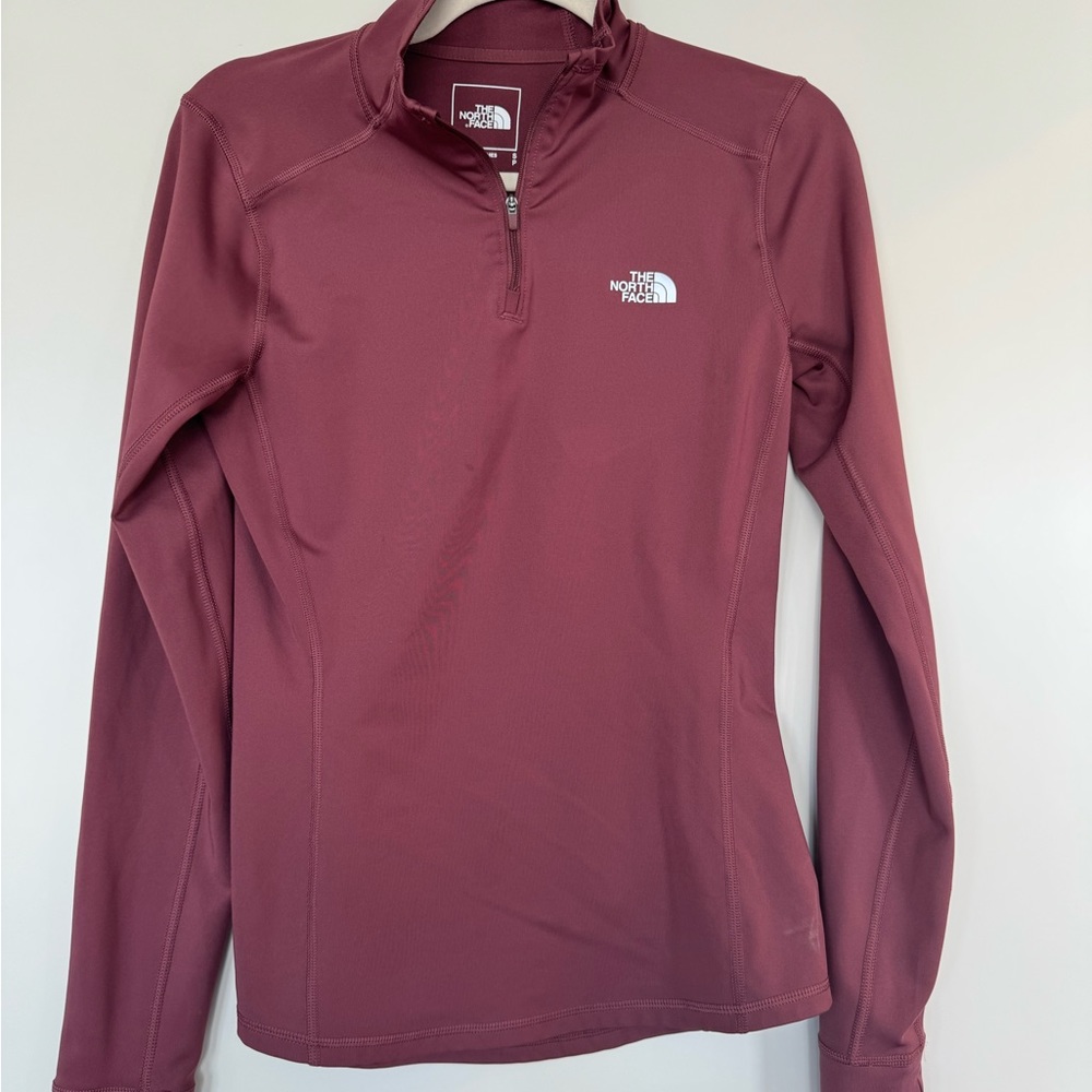 The north face warm half zip pull over